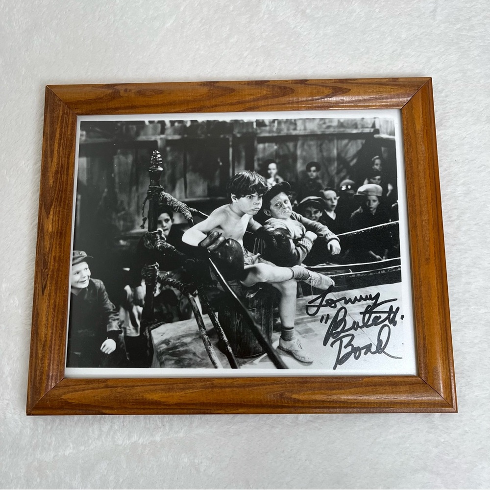 Tommy Bond Butch in the Little Rascals Signed Autograph 8 x 10 Photo Framed